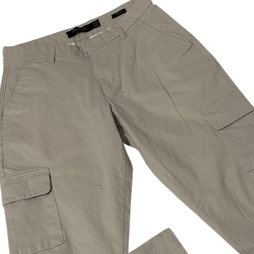 Kenneth Cole Cargo Pants Womens 30x30 Tan Good Stretch Utility Pockets‎